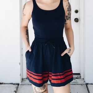 70’s NWT One Piece Swim Shorts by Jantzen⠀